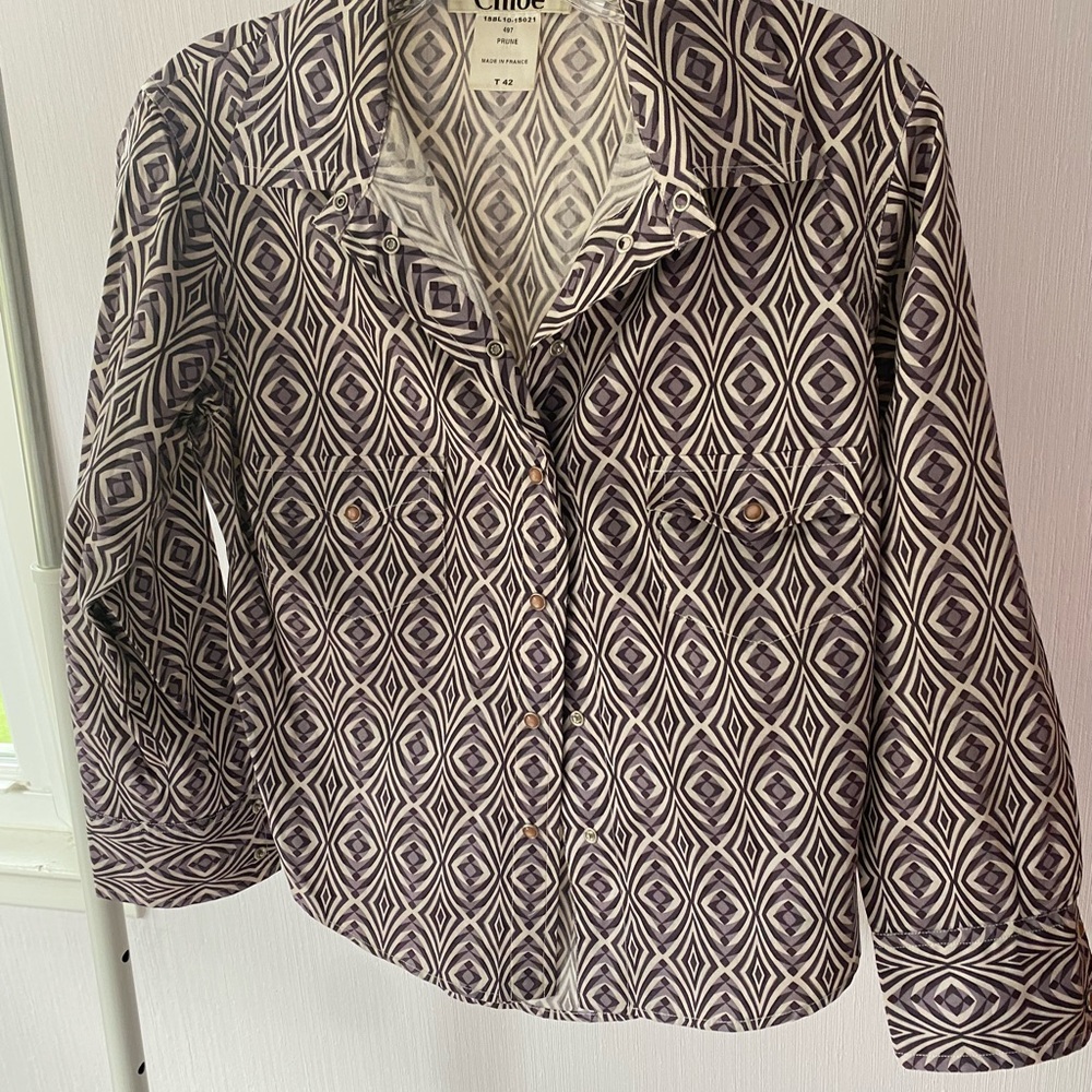 Chloe Prune Top Stella McCartney Sz 42